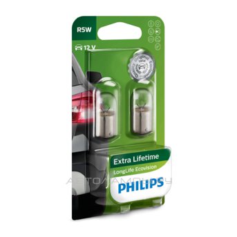 Лампа Philips R5W LongLife EcoVision 12V 5W (2 шт.)
